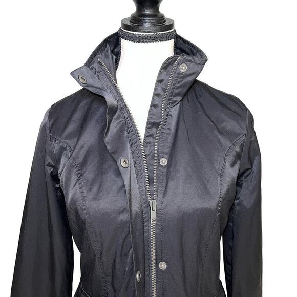 Tommy Hilfiger Cotton/Nylon Blend Fitted Hip Length Full Zip Jacket Size XXS - Picture 4 of 14